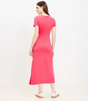 Side Tie Midi Dress