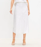 Petite Sequin Midi Skirt