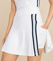 Petite Luvstretch Striped Overlap Skort