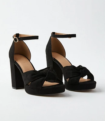 Knotted Platform Heels