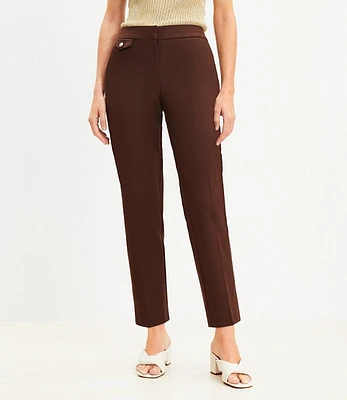 Curvy Coin Pocket Riviera Slim Pants in Doubleweave