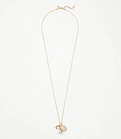 Pearlized Cluster Pendant Necklace