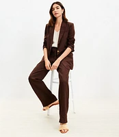 Petite Oversized Fluid Two Button Blazer