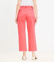 Petite Curvy High Rise Wide Leg Crop Jeans Fresh Guava