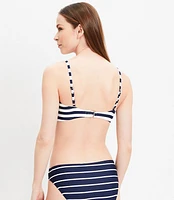 LOFT Beach Striped V Wire Bikini Top