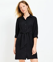 Tie Front Shirtdress - Dahlia Rumple-TAL