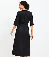 Tall Utility Midi Pocket Dress