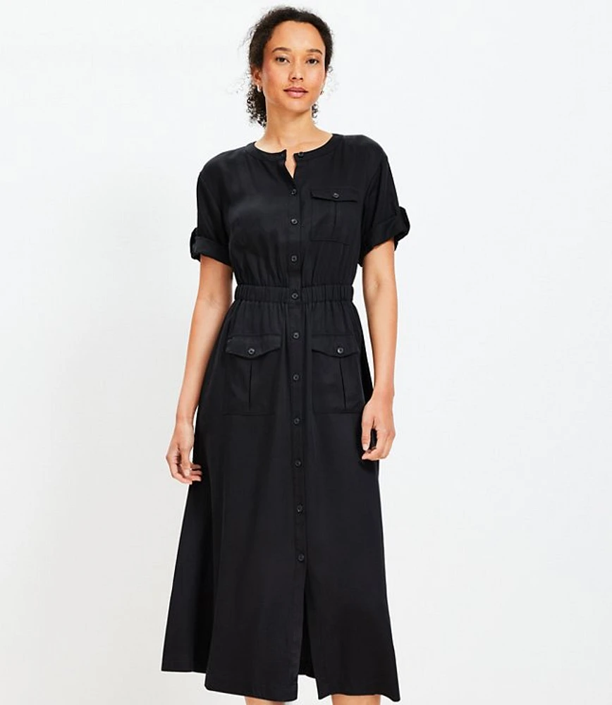 Tall Utility Midi Pocket Dress