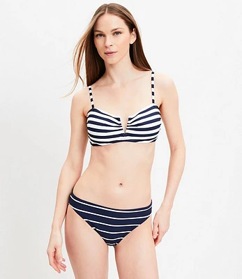 LOFT Beach Striped Classic Bikini Bottom