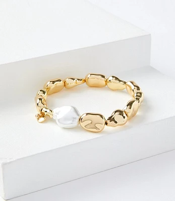 Pearlized Molded Stretch Bracelet