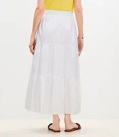 Petite Tiered Maxi Skirt