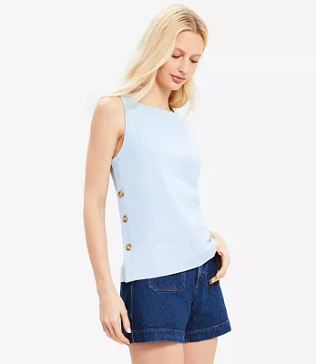 Petite Side Button Tank Top