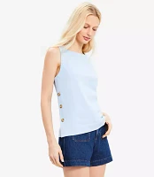 Petite Side Button Tank Top