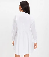 Poplin Swing Shirtdress