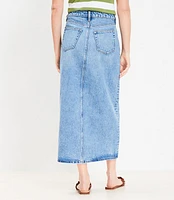 Denim Midi Skirt Classic Mid Wash