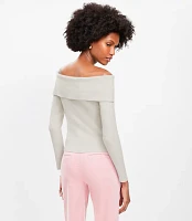 Ribbed Off The Shoulder Sweater