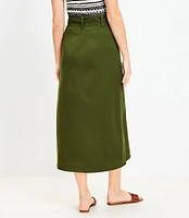 Tall Midi Utility Pocket Skirt