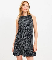 Cheetah Print Mini Flounce Dress