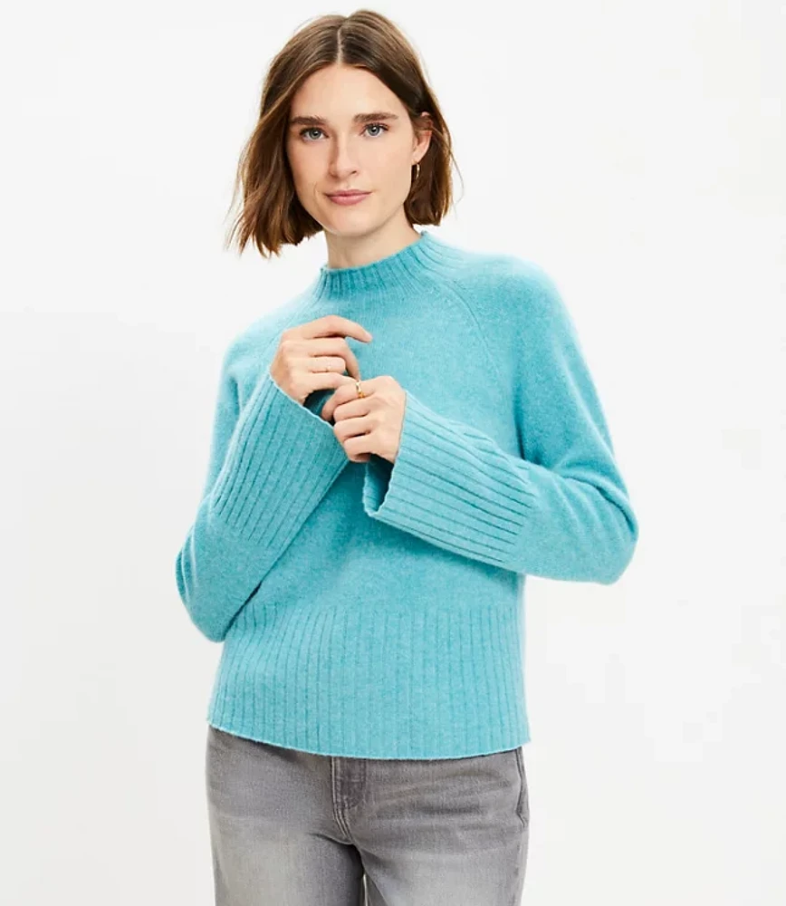 Cashmere Mock Neck Sweater