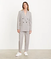 LOFT Versa Striped Seasonless Stretch Double Breasted Blazer