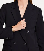 LOFT Versa Seasonless Stretch Double Breasted Blazer