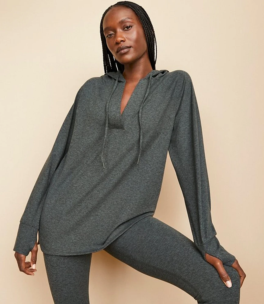 Lou & Grey Heathered Luvstretch Hoodie