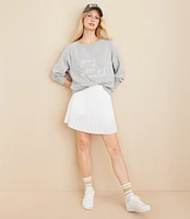 Lou & Grey Tennis Cozy Cotton Terry Sweatshirt