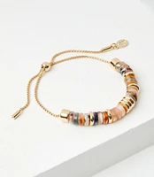 Tortoiseshell Print Pull Tie Bracelet