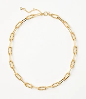 Textured Chain Link Necklace