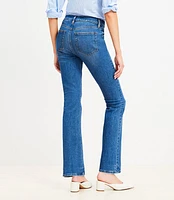 Petite Mid Rise Boot Jeans in Light Wash