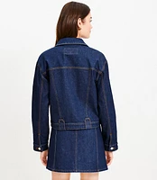 Petite Tailored Denim Jacket Classic Rinse Wash