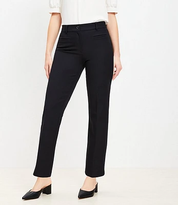 Curvy Full Length Straight Pants Bi-Stretch