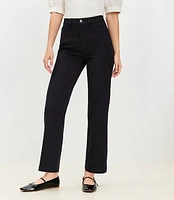 Petite Five Pocket Straight Pants Twill