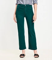 Petite Five Pocket Straight Pants Twill