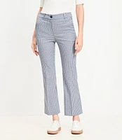 Petite Sutton Ankle Flare Pants Houndstooth