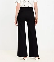 Petite Ponte Wide Leg Pants