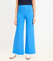 Petite Ponte Wide Leg Pants