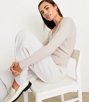 Petite LOFT Versa Ribbed Wrap Sweater