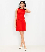 Petite Sleeveless Mini Pocket Sweater Dress