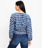 Plaid Flannel Modern Drawstring Shirt