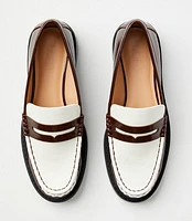 Two Tone Penny Loafers