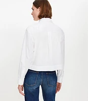 Petite Poplin Modern Utility Shirt