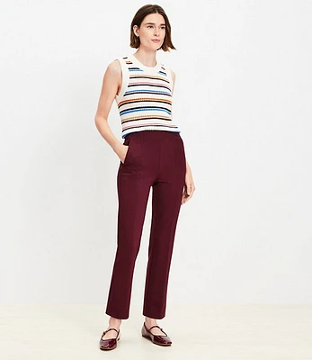 Petite Ponte Straight Pants