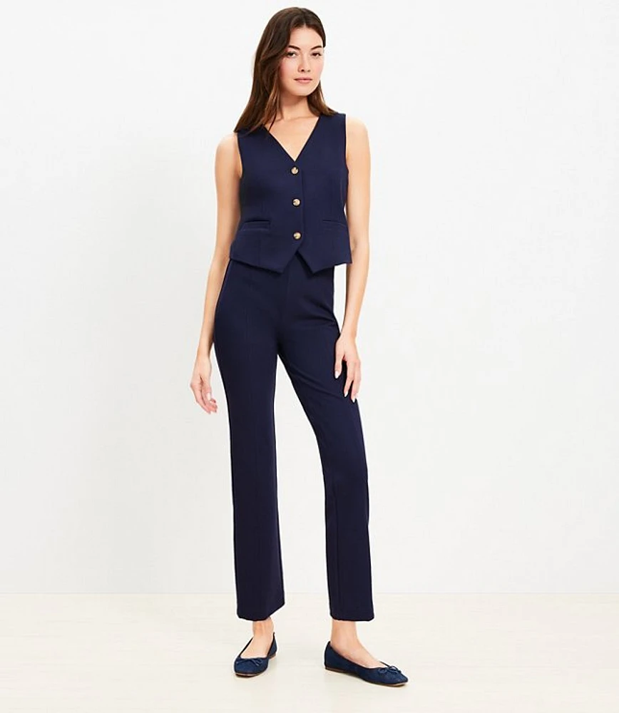 Petite Ponte Straight Pants