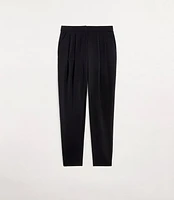 Curvy LOFT Versa Seasonless Stretch Double Pleat Taper Pant