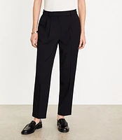 Curvy LOFT Versa Seasonless Stretch Double Pleat Taper Pant