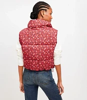 Floral Puffer Vest