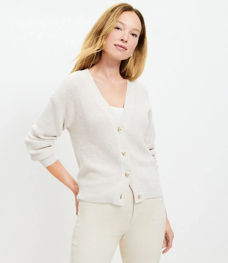 Petite V-Neck Cardigan