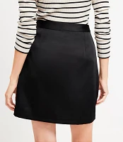 Satin Mini Utility Skirt