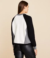 Lou & Grey Colorblock Drawstring Hem Sweater